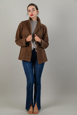 זאקט milan לנשים בצבע חום oz capsule