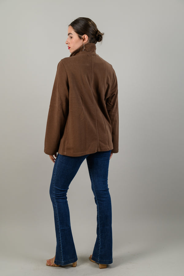 זאקט milan לנשים בצבע חום oz capsule