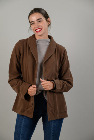 זאקט milan לנשים בצבע חום oz capsule