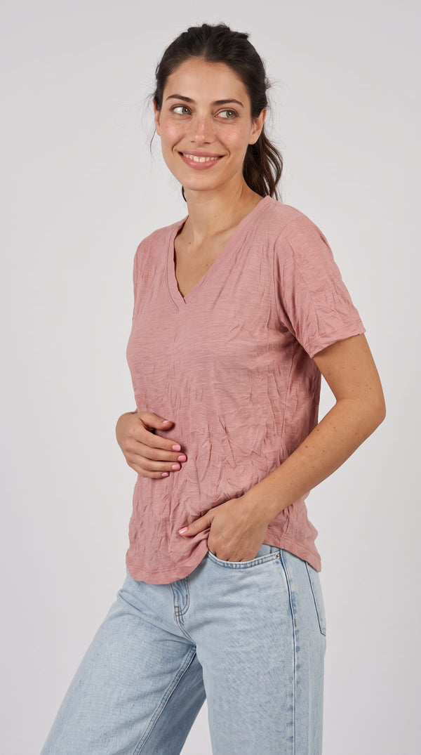  אלה חולצה בצבע  Pink