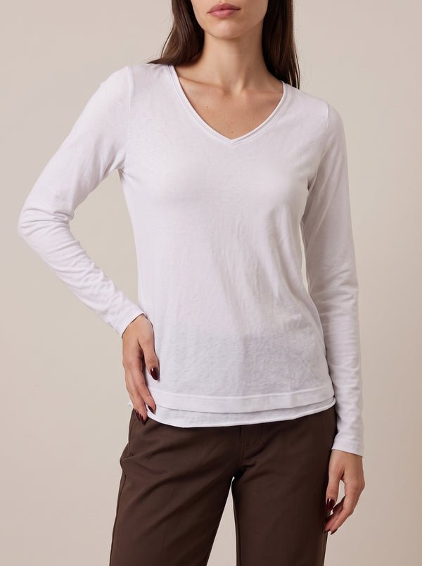  Zoe חולצה בצבע  לבן